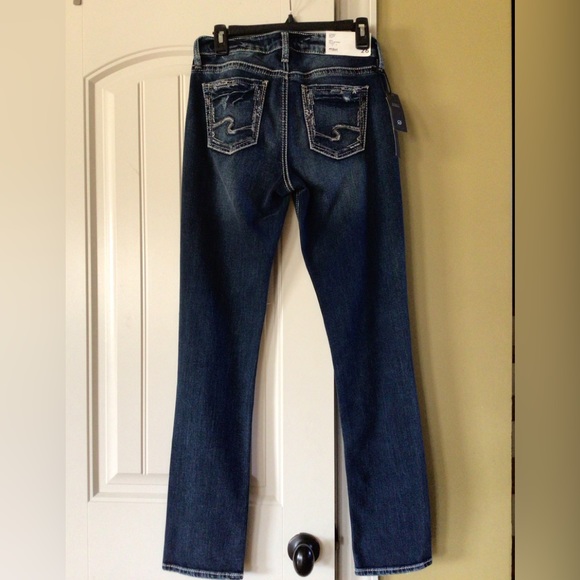 🆕SILVER JEANS CO.ELYSE STRAIGHT MID RISE CURVY (Sz 26/32) - Picture 6 of 13